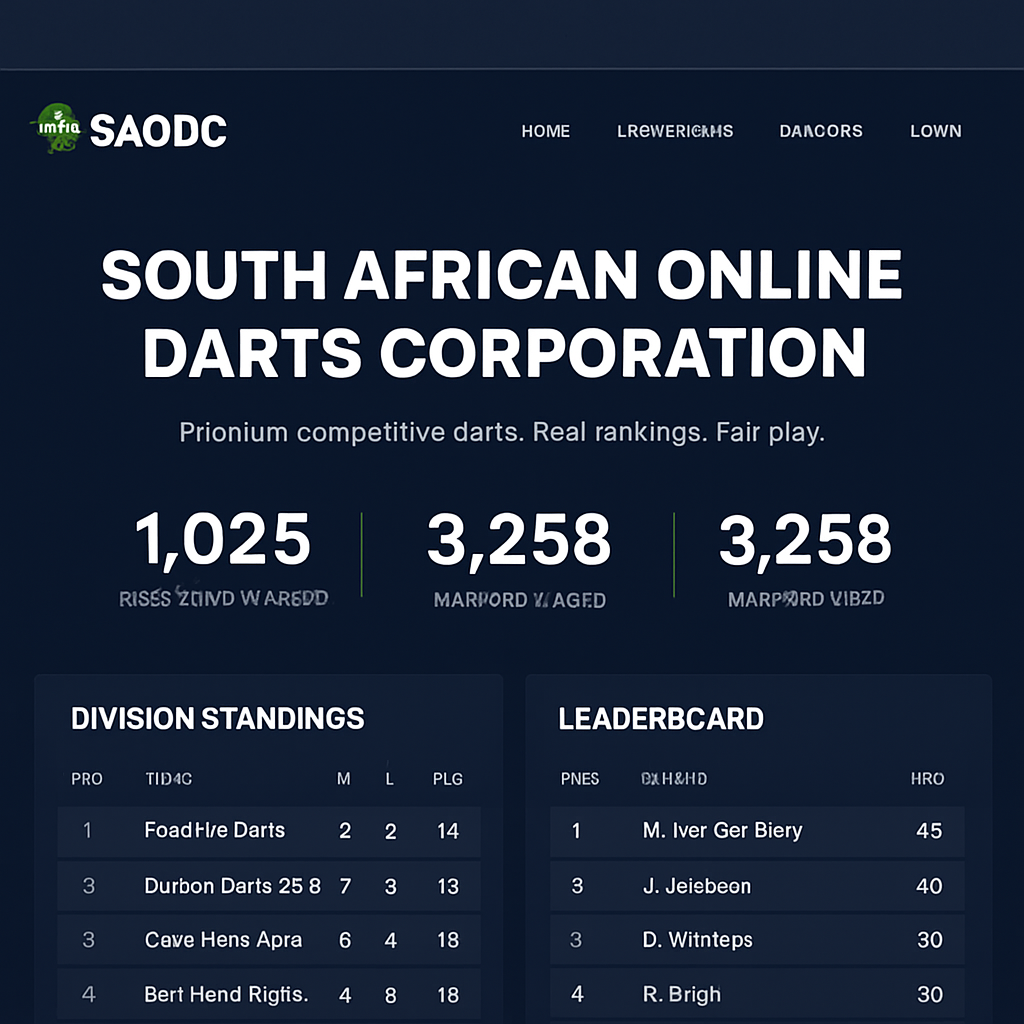 SAODC South African Online Darts Corporation